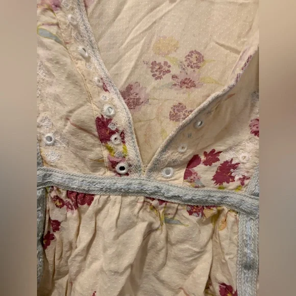 FREE PEOPLE Boogie All Night Blouse in Ivory - Small - Picture 6 of 16